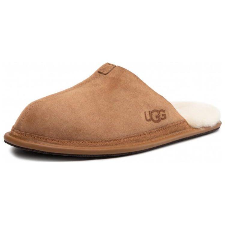 UGG Простые повседневные удобные домашние тапочки женские тапочки коричневые 1123660-CHE