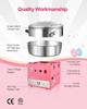 Commercial Cotton Candy Machine Sugar Floss Maker 1000W for Party Pink