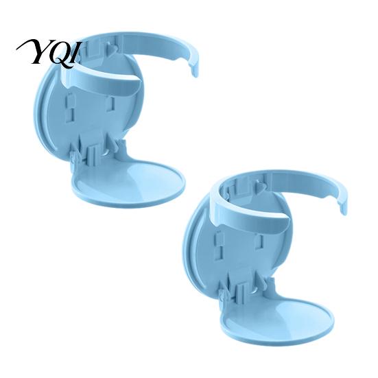 Universal Foldable Cup Holder 2PCS Wall Mounted Holder, Space Saving Adhesive Drink Easy Install Stand Stable Compact Rack for Coffee Mugs Water