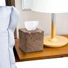 Tissue Box Napkin Dispenser Large Capacity Design Easy To Use Decorative Straw Woven Napkin Box Holder Desk Ornament