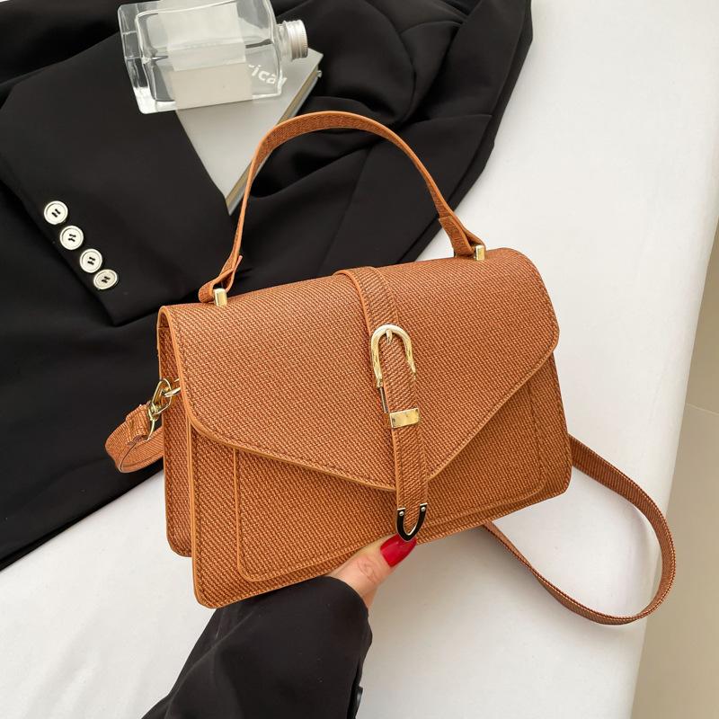 Stylish and Simple Small Bag Women's 2025 New Trendy Summer Shoulder Women's Bag Personalized Foreign Style Casual Messenger Small Square Bag