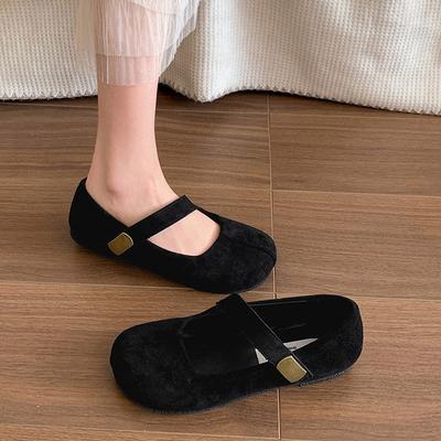 Красные ретро-туфли с круглым носком и плоским носком, женские, весна-осень 2025 г., юбка, французские туфли Мэри Джейн на мягкой подошве