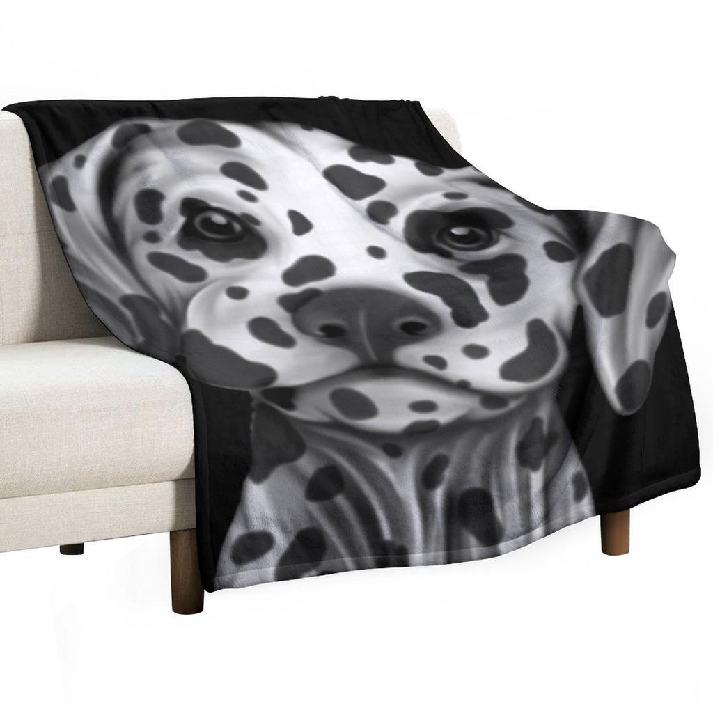 Dalmatian Painting Throw Blanket Thin Extra Large Throw Blankets For Baby Picnic Blankets