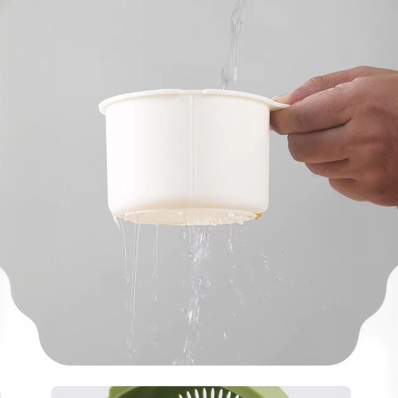 Waterproof Hanging Sink Drain Basket Openable Detachable Bottom Kitchen Food Residue Filter Strainer