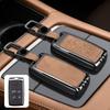 Кожаный чехол-брелок из цинкового сплава для автомобильного ключа Range Rover Evoque, Range Rover Velar, Discovery 5, Jaguar Xexf, E-Pace, F-Pace, Xj, Xfl