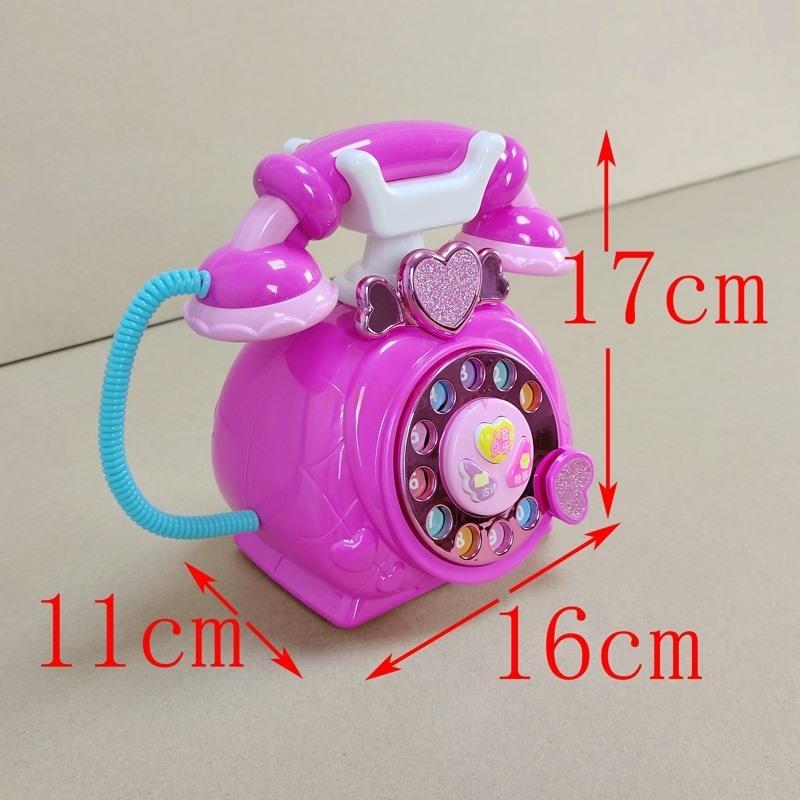 Puzzle Girl Baby Phone 2-3 Years Old Old Children'S Phone Toys Princess Phone Emulation Landline Early Education