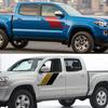 Наклейки на боковую дверь пикапа для Toyota Tacoma Графика грузовика Цветные винтажные полосы Декоративное покрытие Виниловая наклейка Автоаксессуары