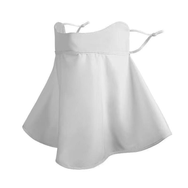 Солнцезащитная маска Ice Silk, летняя, с защитой от ультрафиолета, Upf50+, накидка на шею, шарф, дышащая, защита шеи, ушная подвесная маска