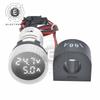 22MM Round Mini LED Digital Display AC Voltage Current Meter 0-100A 50-500V Five Colors