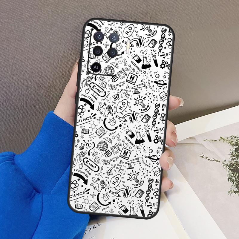 Наука Химия Кофеин Чехол Для Oppo A77 A57 A17 A60 A80 A40 A74 A54 A94 A78 A98 A18 A38 A58 A96 A76 A16 A15 A5 Pro