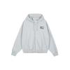 Stussy X Nike Fleece Zip Up Hoodie (Asia Sizing) Grey Unisex Tops FJ9182-050
