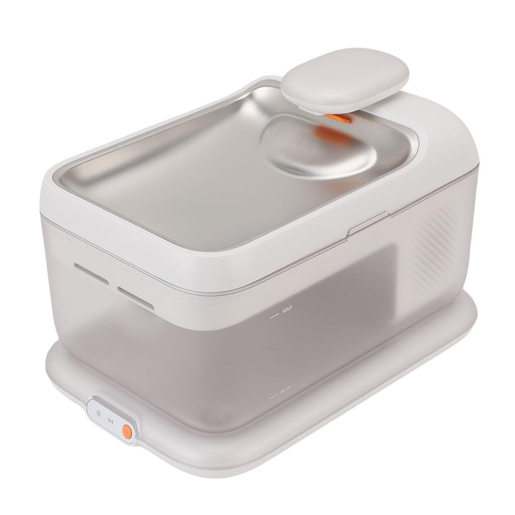 Фонтан для воды для кошек Беспроводной умный диспенсер для воды для домашних животных Нержавеющая сталь 4,5 л Большая миска для воды для собак