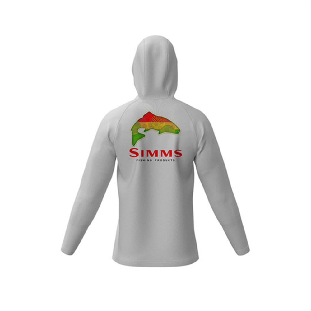 Камуфляжный рыболовный костюм SIMMS, летняя солнцезащитная одежда, дышащая быстросохнущая рыболовная футболка с длинным рукавом, снаряжение для ловли на блесну