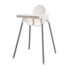 IKEA ANTILOP 49872949 High Chair with Silver Color Tray,