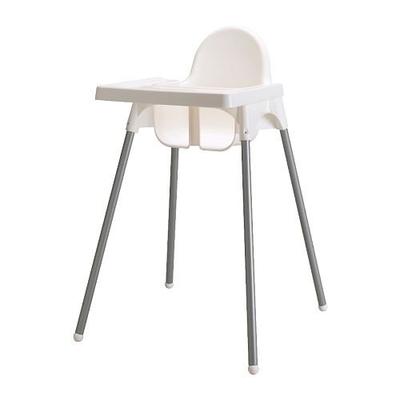 IKEA ANTILOP 49872949 Стульчик для кормления с подносом, Серебристый
