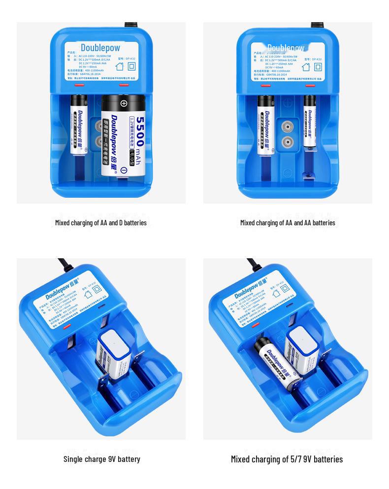 Двойная вместимость Нет. 1 комплект аккумуляторных батарей типа D - 5500 мАч для газовых плит и газовых водонагревателей