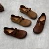 Real Leather Shoes Spring Summer Vintage Casual Cowhide Women's Shoes