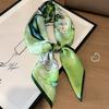 111% silk silk scarf women's spring new oil painting white rose mulberry silk scarf fashionable versatile and elegant 71 square scarf