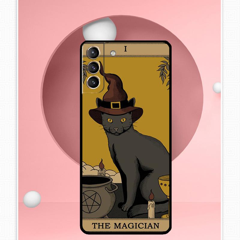 Чехол Tarot Witchcraft с кошками для Samsung Galaxy S25 Ultra S20 S21 S22 S23 S24 Ultra S9 S10 Plus S25 FE Чехол Funda