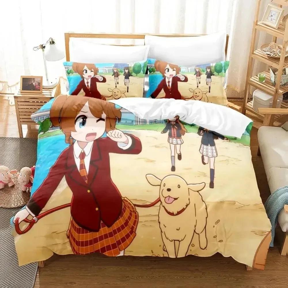 Аниме Нидзиён Анимация Комплект постельного белья Мальчики Девочки Размер Twin Queen Пододеяльник Наволочка Постельное Мальчики Взрослые Мода Домашний текстиль