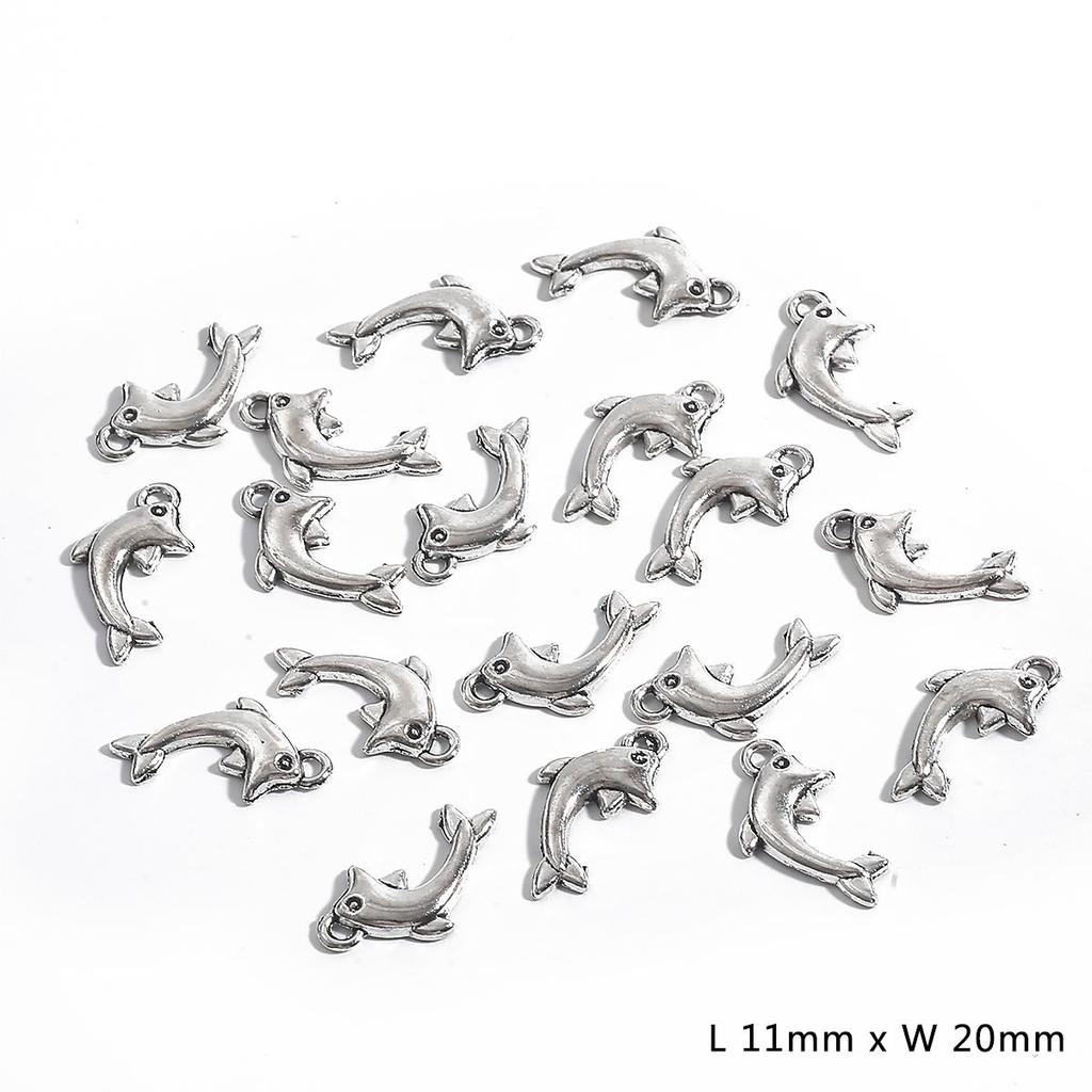 Серебряные подвески-шармы в виде животных для изготовления украшений своими руками - 10-30 штук