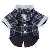 Western-Style Teddy Autumn Dog Clothes with Polyester Necklace Fashionable Pet Costume Gown for Small Dogs