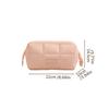 Wide-open Women Cosmetic Bag Puffy Padded Handheld Makeup Organizer Multifunction Large Capacity Toiletry Storage Bag Outdoor