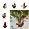 Animal Pendant Cartoon Rooster Pendants Cartoon Cock  Creative   Car Mounted Pendant