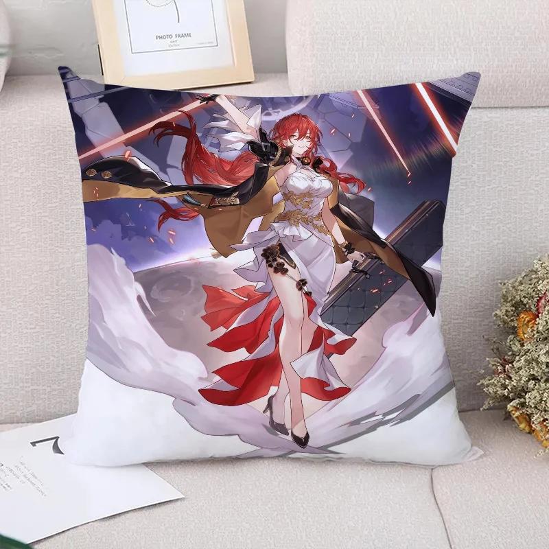Pillow Cases Decorative Cushions Cover for Sofa Honkai Star Rail Pillowcases Cushion Covers Pillowcase Car Decoration Body