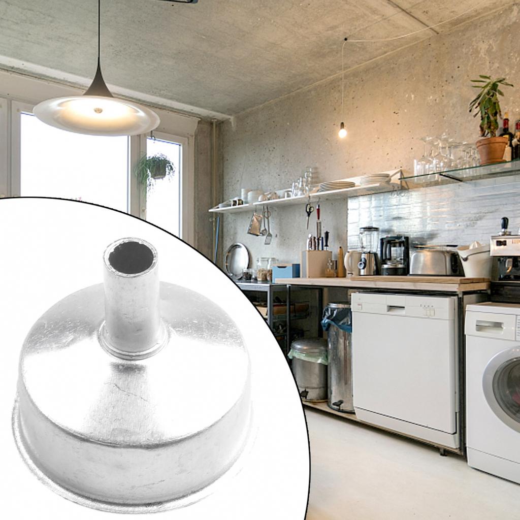 Stylish Aluminium Moka Funnel Filter Replacement for Moka Percolators 1 12 Cups