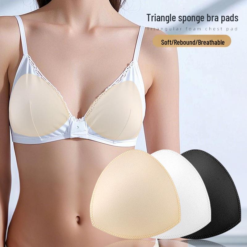 Дышащий треугольный спортивный бюстгальтер с чашкой, предотвращающей расширение, и съемной нагрудной подушечкой