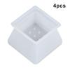 4/8/16pcs Silicone Chair Foot Covers Square Table Leg Protective Pad Anti Slip Silent Floor Furniture Protection Pad For Chair