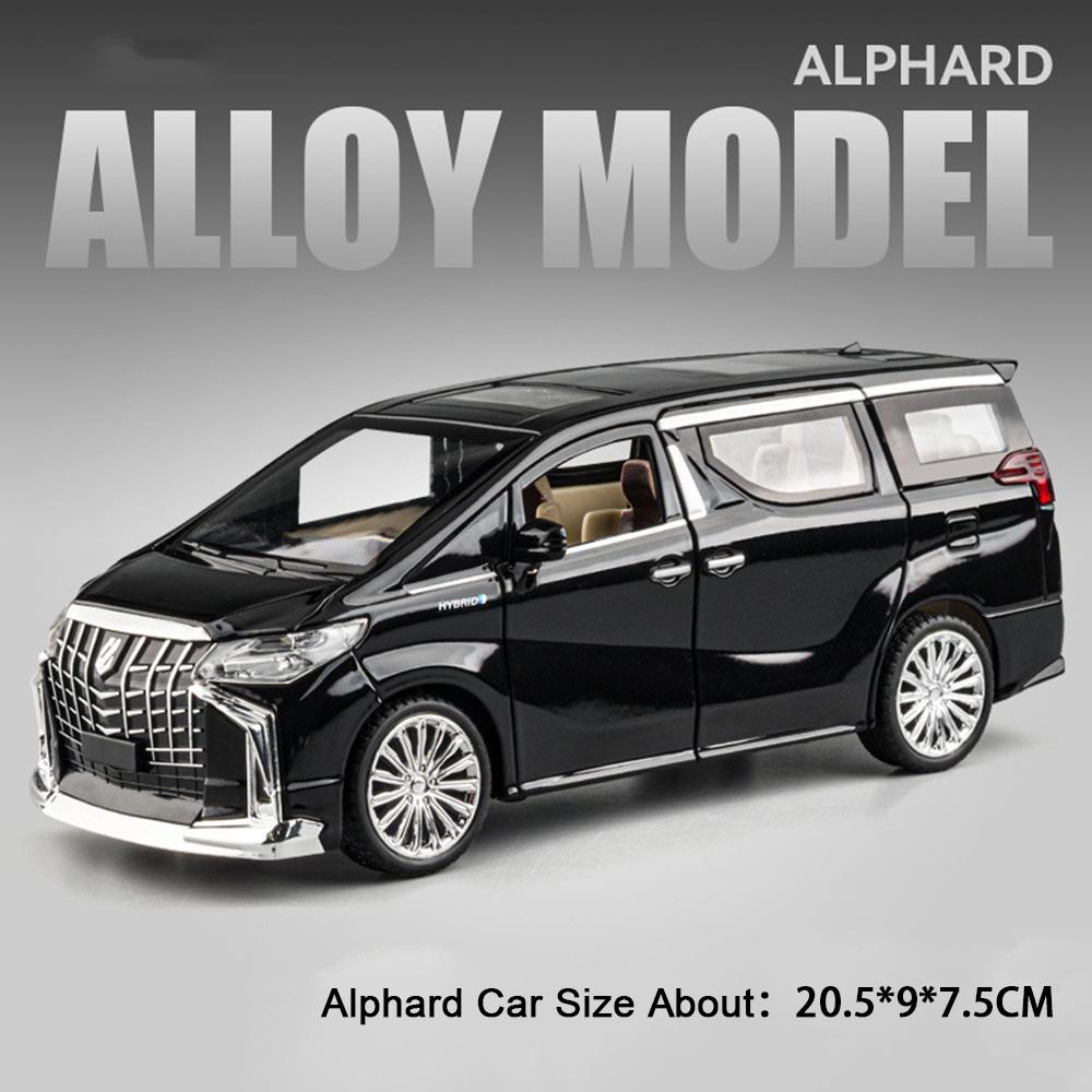 1:24 Denza D9 Alphard MPV Литой Модель Автомобиля Игрушки Diecast С Резиновыми Шинами Открывающиеся Задние Двери Коммерческий Автомобиль Подарок Парню