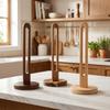 Non-Slip Vertical Napkins Rack Moisture-proof Roll Paper Holder Wooden Paper Towel Holder  Cafe