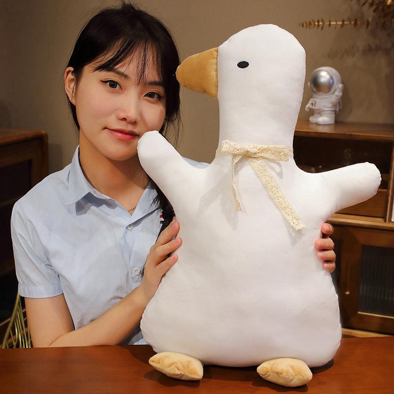 Cute Cute White Duckling Throw Pillow Plush Toy Doll Home Pillow Cushion Girl Soothing Doll