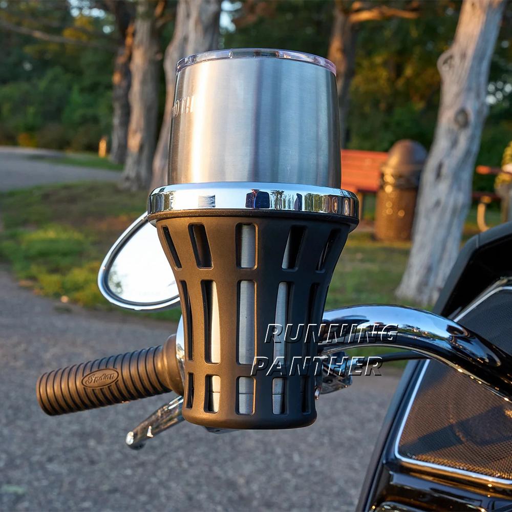 New For Harley Yamaha Kawasaki Suzuki Indian Honda GL1800 GL1500 F6B Motorcycle Universal Water Bottle Drink Cup Holder Bracket