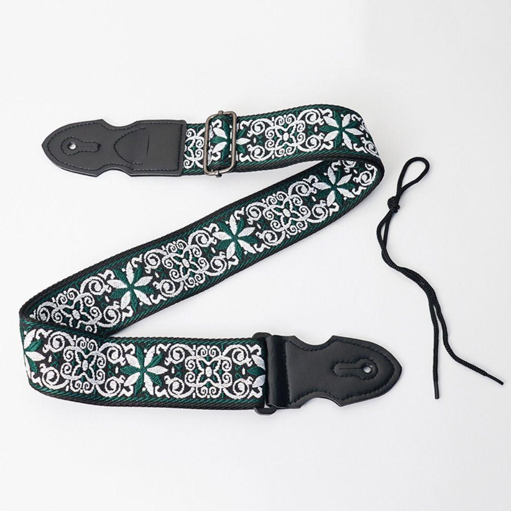 Регулируемый ремень для гитары, этнический стиль, гитарный плечевой ремень, расширяющиеся ремни для электрогитары, укулеле