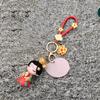 Silicone Rubber Chinese Style Keychain Bag Hanging Car Key Ring Cartoon Dolls Pendant  Gifts