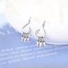 925 Sterling Silver Pretty Attractive Fish And Fish Drop Earrings Silver Color Animal Earring For Women Gift Dropshipping S-E898