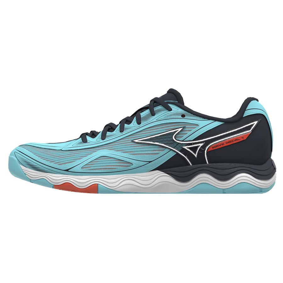 Mizuno Wave Medal 7 Comfortable Non-Slip Durable Low-Top Training Shoes Unisex Sneakers Blue 81GA231504