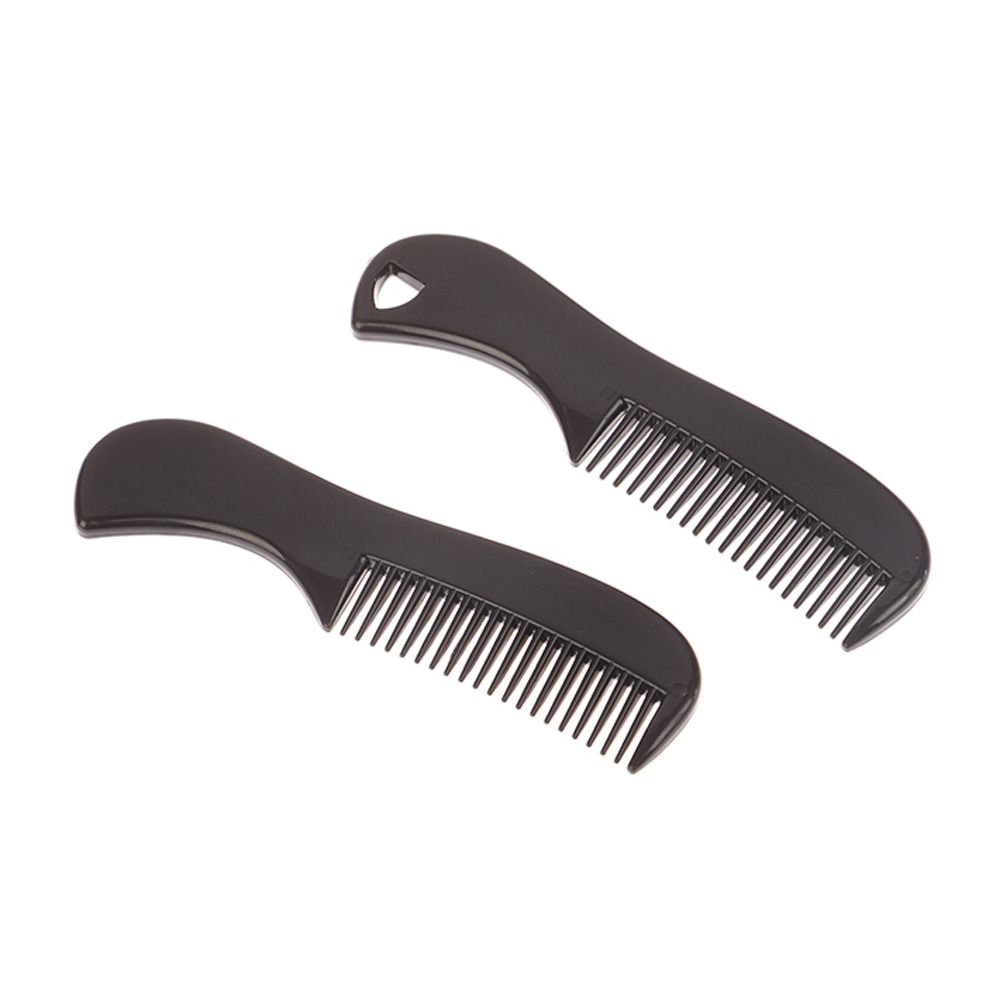 Professional Men Plastic Pocket Combs Anti-slip Black Moustache Combs Mini Beard Comb Barber