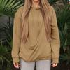 Relaxed Fit Pullover Women Pet Pouch Hoodie, Oversized Hooded Sweatshirt with Kangaroo Pouch, Cat Lovers Hoodie Dog Carrying Top for Fall Winter Long