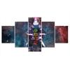 5Pcs Buddha Chakra Zen Galaxy Decor Canvas Picture Wall Art 5 Pieces Pictures Paintings Poster HD Print Home Decor No Framed