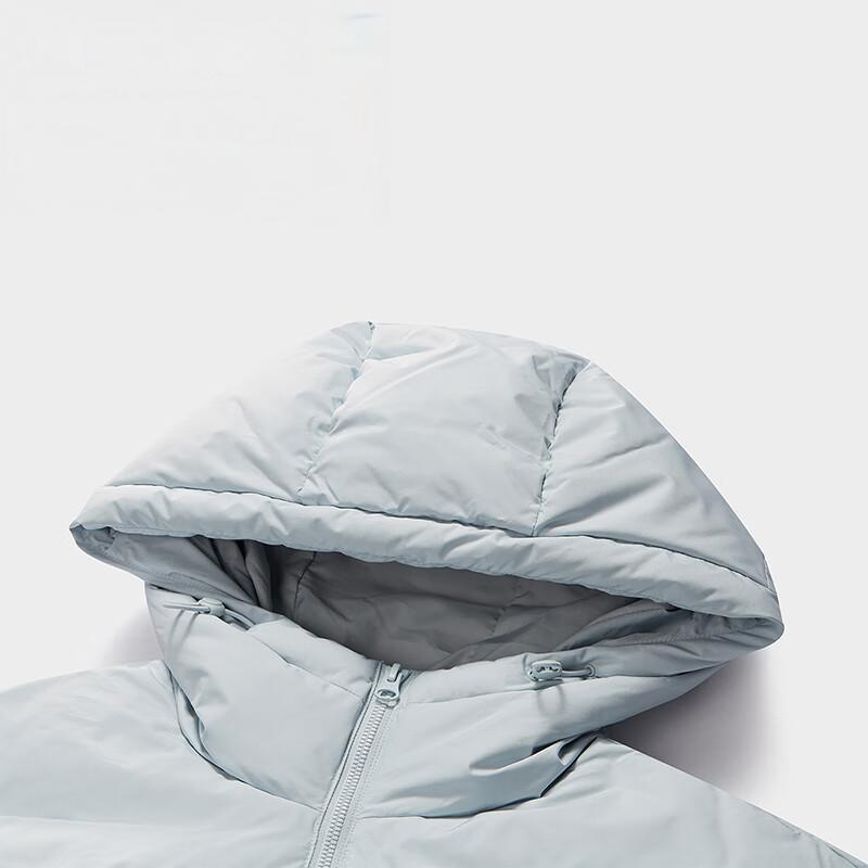 Fila Fusion Мужская теплая ветрозащитная пуховая куртка с капюшоном на молнии, свободная, повседневная, серого цвета Xiangfei-Gray T11U443905F-GY