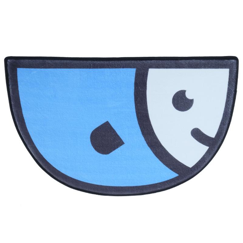 Bathroom Mats Entrance Mats Rug Cartoon Semicircle Falai Velvet Bedroom Bathroom Doorway Water-absorbent Foot Mats Non-slip Mats