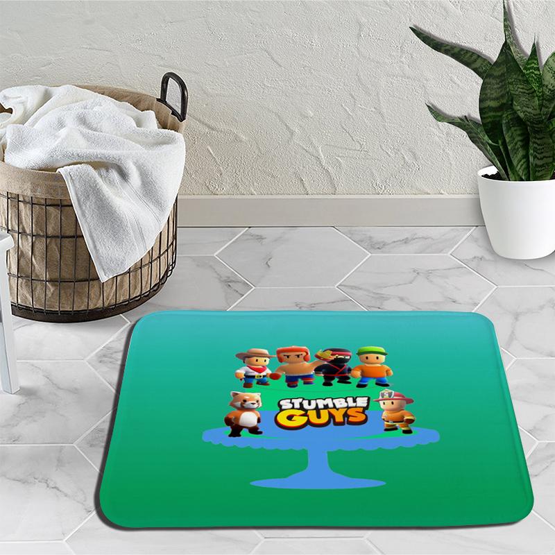 Ковер с героями мультфильмов Stumble Guys, ковер для игр, украшение для спальни, коврик для йоги, аниме, уличный ковер, нескользящий ковер, подарок на день рождения