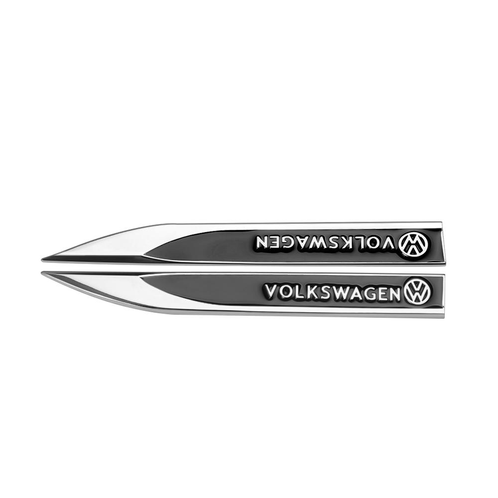 Для VW Volkswagen Jetta MK5 Golf 2 шт. Автомобильный Боковой Молдинг Крыла Эмблема Наклейка Авто Декоративные Аксессуары Для Volkswagen VW GTI R G