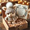 Mini Bunny Hug Cute Easter Gift Plush 2025 Bunny in a Box Hugs Positive Bunny Stuffed Animal Rabbit Soft Floppy Easter Ideas Bunnies Basket Stuffers D