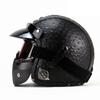 VOSS Retro 3/4 Motorcycle Helmet Scooter Bike Riders DOT Certified Adult Half With Removable Visor