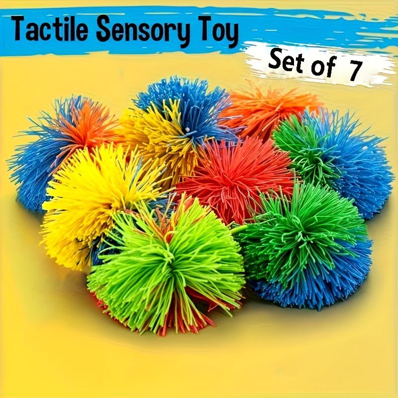 Rainbow Silicone Pom Pom Ball Kids Sensory Toy